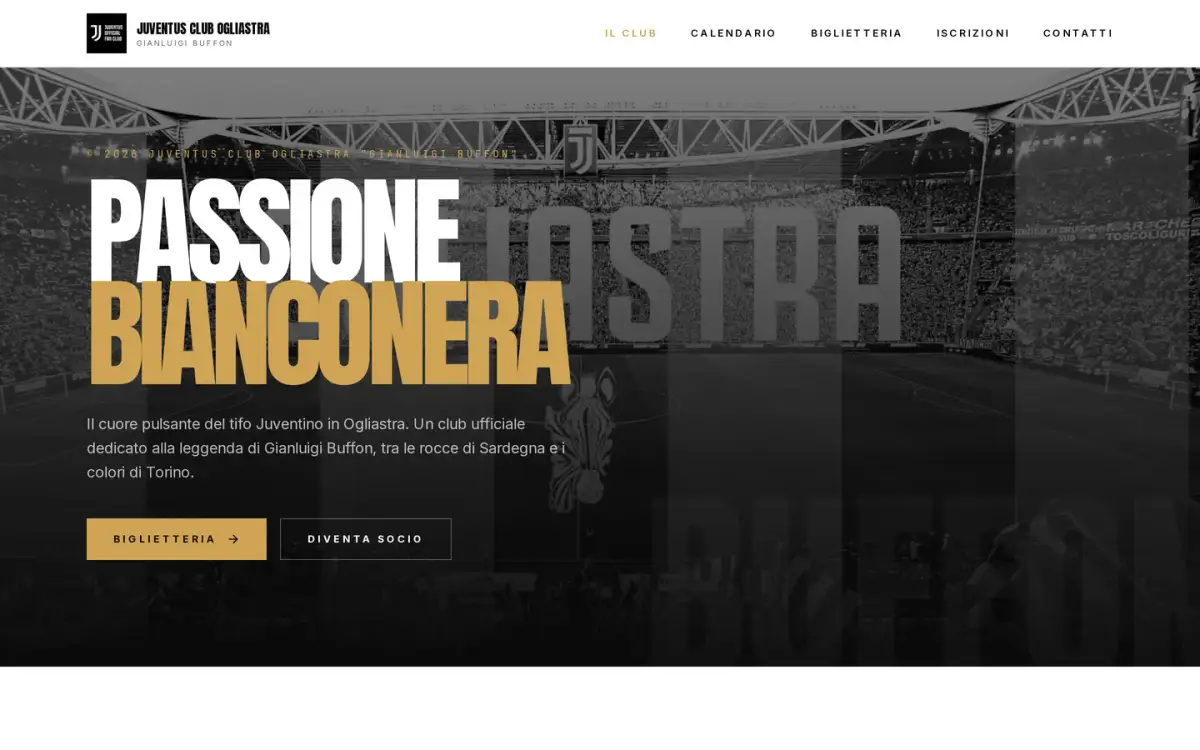 Anteprima del sito Juventus Club Ogliastra