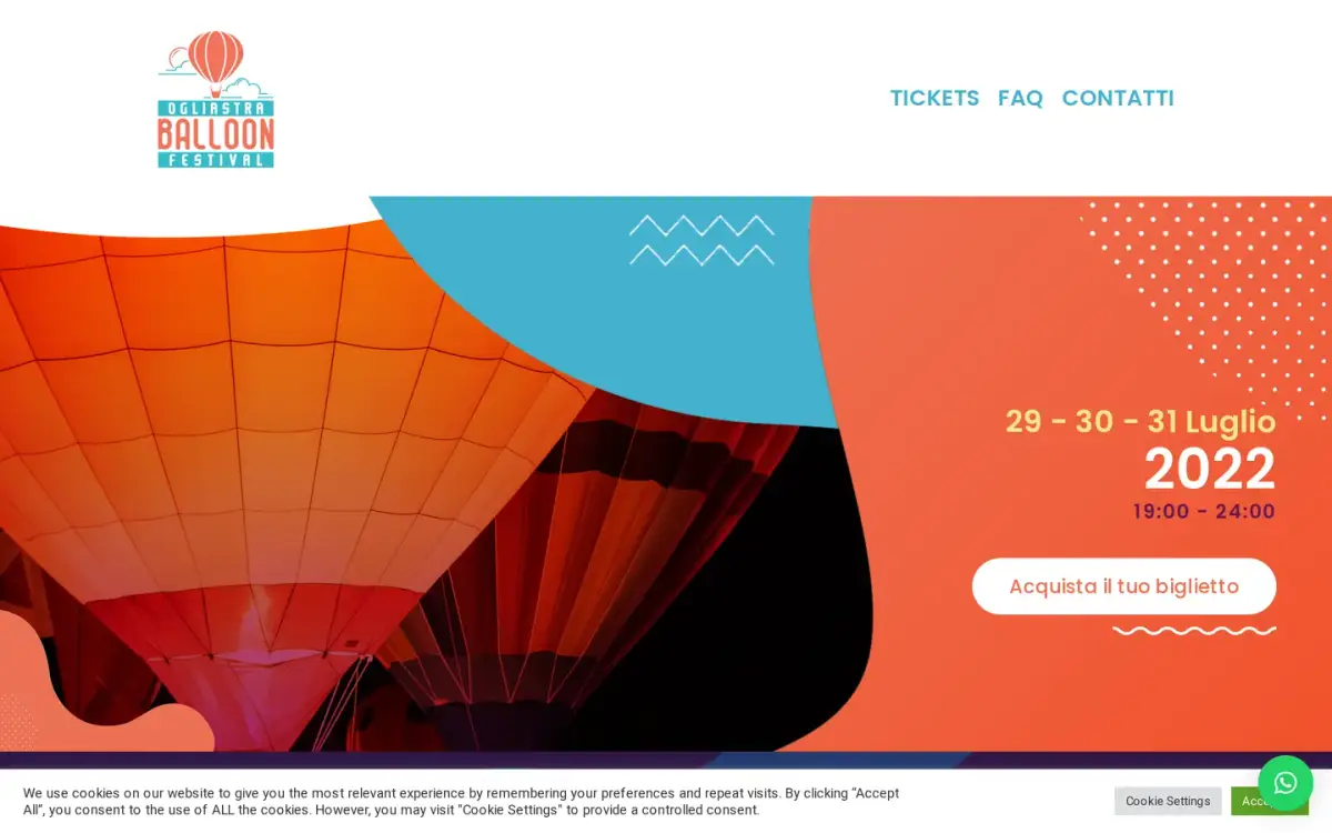 Anteprima del sito Ogliastra Balloon Festival